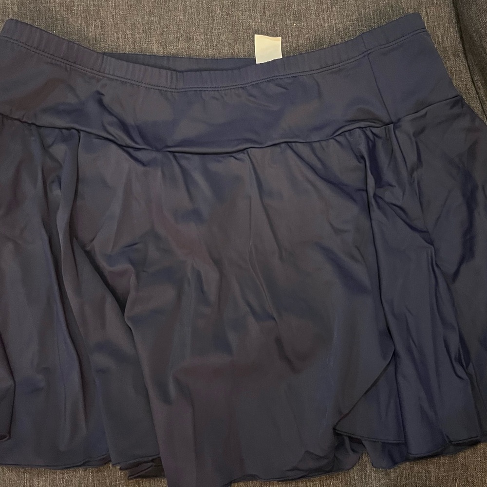 Septangle Navy Blue Swim Skirt